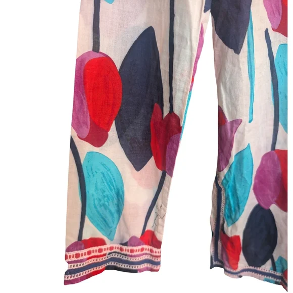 Tory Burch Tulip Print Cotton Tunic Size 0 - Picture 8 of 12